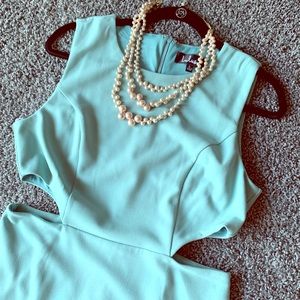 Sage green Lulus evening gown